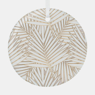 Golden Palm Blätter: Art Deko. Ornament Aus Glas