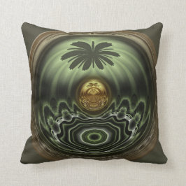 Golden Palm Tree Polyester Throw Kissen