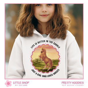 Golden Palomino Pferd individuell anpassbar Hoodie