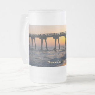 Golden Panama City Beach Sonnenuntergang Mattglas Bierglas