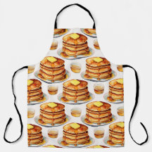 Golden Pancake Morning Wasserfarbsirup und Butter