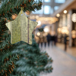 Golden Panes Keramikornament