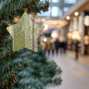 Golden Panes Keramikornament