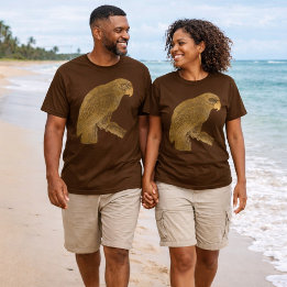 Golden Parrot Schönes Design T-Shirt