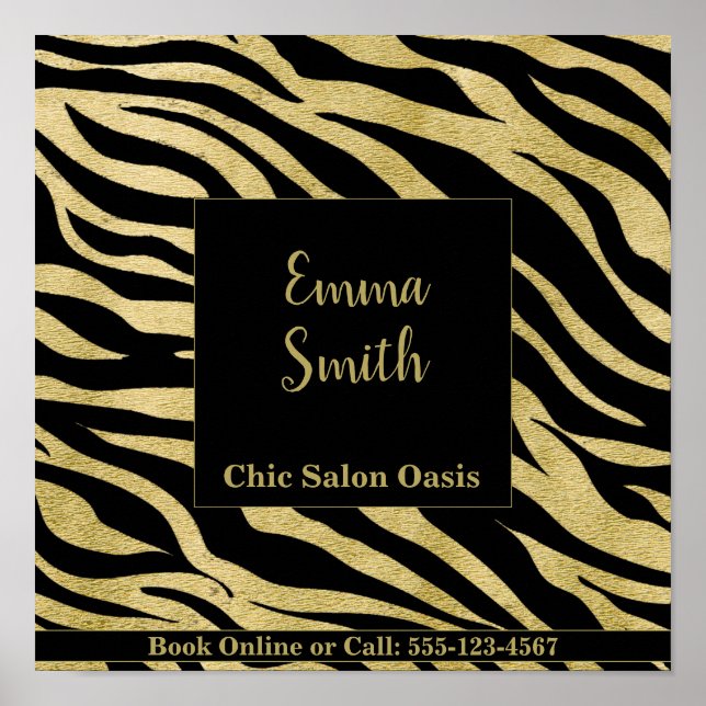 Golden Pattern Beauty Poster (Vorne)