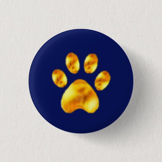 Golden Paw auf Blue Button (Vorderseite)