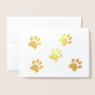 Golden Paws Folienkarte