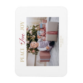 Golden Peace Liebe Freude Minimalistisch Einfache Magnet