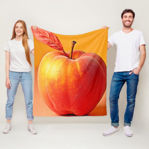 Golden Peach Perfektes Design Fleecedecke