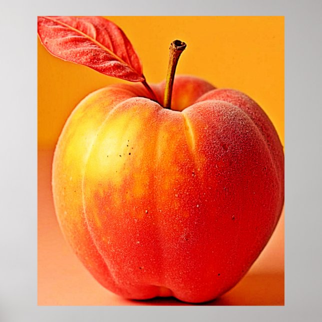 Golden Peach Perfektes Design Poster (Vorne)