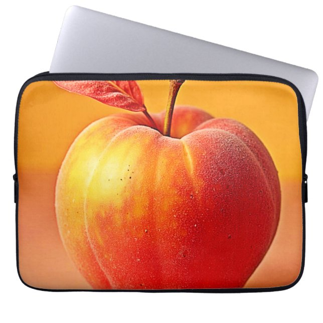 Golden Peach Perfektion Design Laptopschutzhülle (Vorderseite)