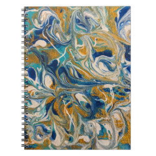 Golden Peacock-Marmor-Notebook Notizblock