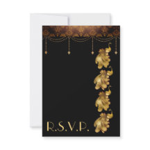 Golden Peacocks, alte ägyptische Art Déco Hochzeit