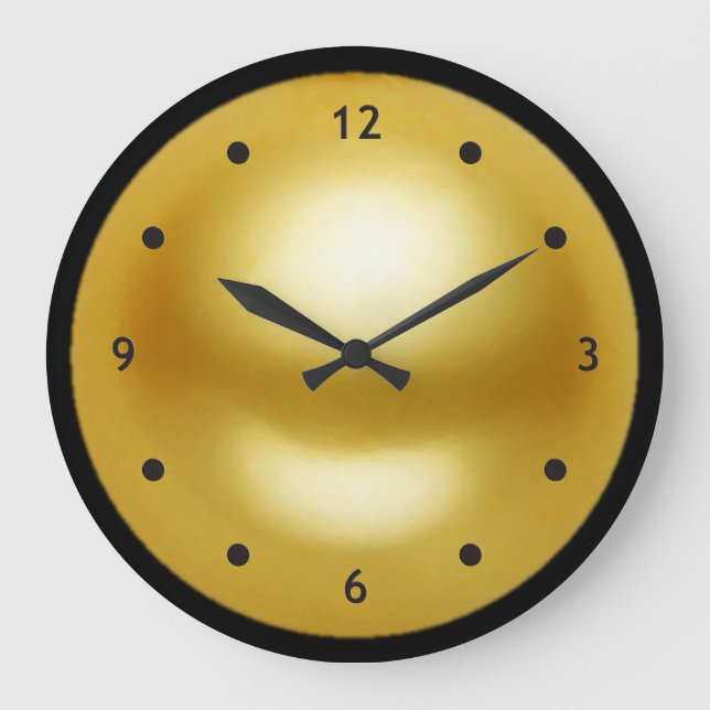 Golden Pearl Große Wanduhr (Vorderseite)