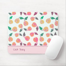 Golden Pears Collection Pink Mousepad
