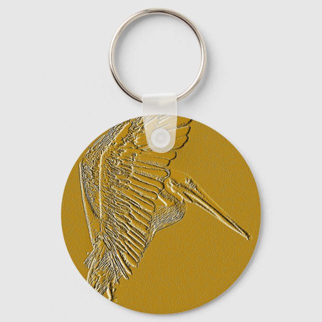 Golden Pelicans_ Schlüsselanhänger (Vorderseite)