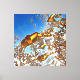 Golden Pencies Stretched Canvas Print Leinwanddruck