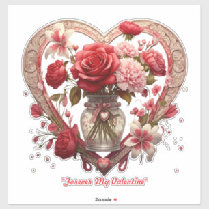 "Golden Petal Harmony" Aufkleber