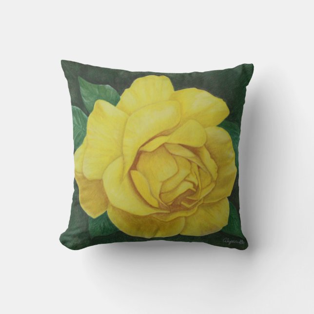 Golden Petals Pillow Kissen (Vorderseite)