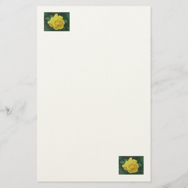 Golden Petals Stationary Briefpapier (Vorderseite)