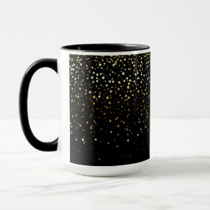 Golden Petite Stars Zwei-Tone-Kaffee-Tasse-Noir Tasse