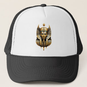 Golden Pharao in Regal Headdress Art Truckerkappe