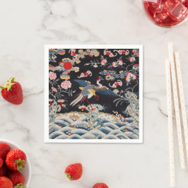 Golden Pheasant & Quing Dynastie /imperiale China Serviette