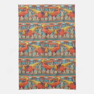 Golden Pheasant Retro Geschirrtuch