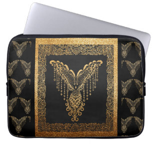 Golden Phoenix Elegance Laptopschutzhülle