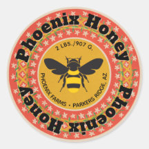 Golden Phoenix Honey Jar