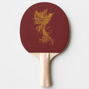 Golden Phoenix Red und Blue Ping Pong Paddle Tischtennis Schläger