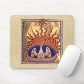 Golden Phoenix Rising From the Ashes Mousepad