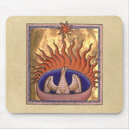 Golden Phoenix Rising From the Ashes Mousepad