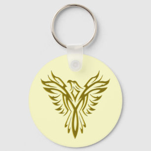 Golden Phoenix Rising Schlüsselanhänger