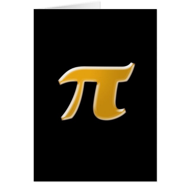 Golden PI auf schwarz (Vorne)