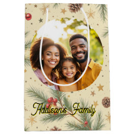 Golden Pine Frame Mittlere Geschenktüte