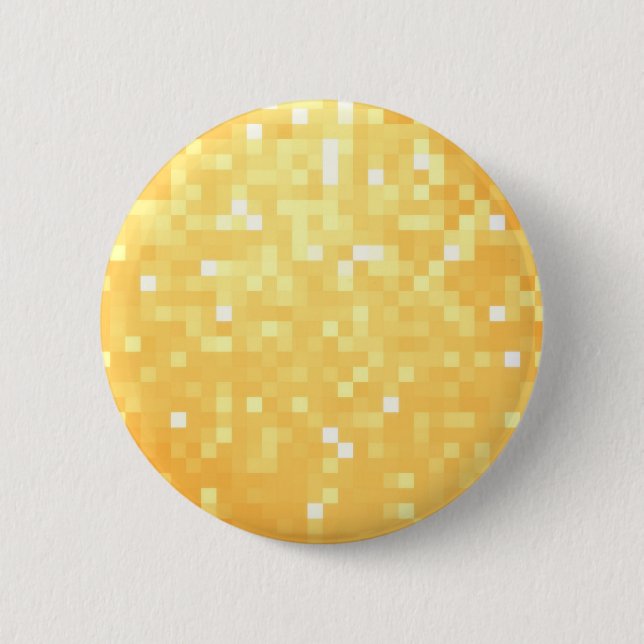 Golden Pixel Sparkle Button (Vorderseite)