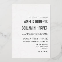 Golden Plumeria Hochzeitsfeier mit wahrer Foil