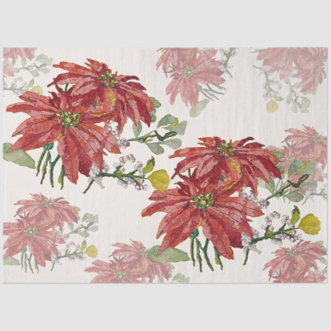 Golden Poinsettia | Fine Art Scatter Christmas  Seidenpapier (Vorderseite)