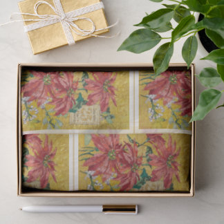 Golden Poinsettia | Fine Art Weihnachten Seidenpapier