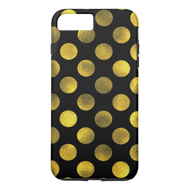 Golden Polka Dots Case-Mate iPhone Hülle (Rückseite)