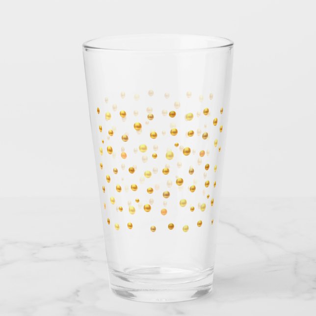 Golden Polka Dots Glas (Vorderseite)