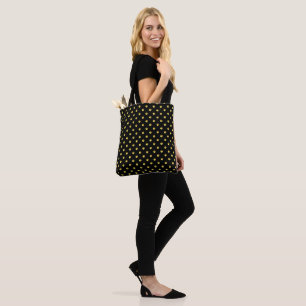 Golden Polka Dots on Black