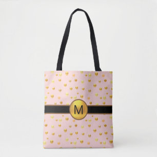 Golden Polka Dots on Pink