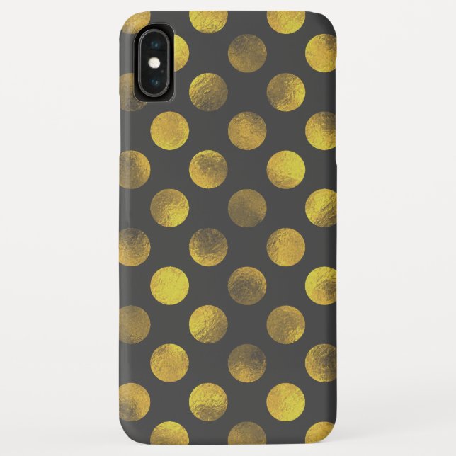 Golden Polka Dots verblasst Case-Mate iPhone Hülle (Rückseite)