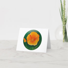 Golden Poppy Dankeskarte