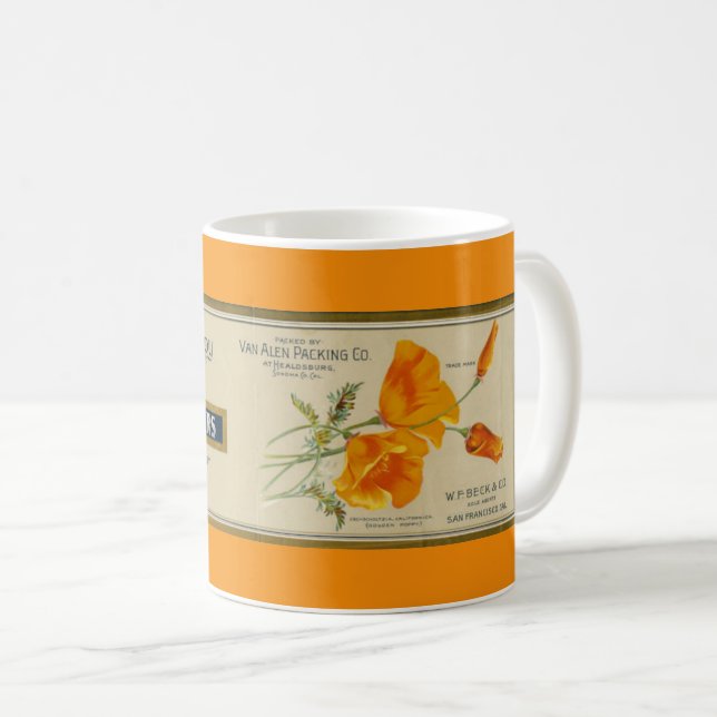 Golden Poppy Tasse (VorderseiteRechts)