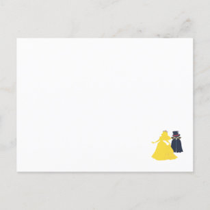 Golden Princess und Dark Gentleman Postkarte