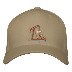 Golden Pumpjack Bestickte Kappe