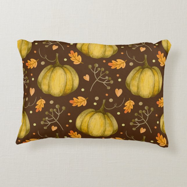 Golden Pumpkins Accent Pillow Dekokissen (Rückseite)